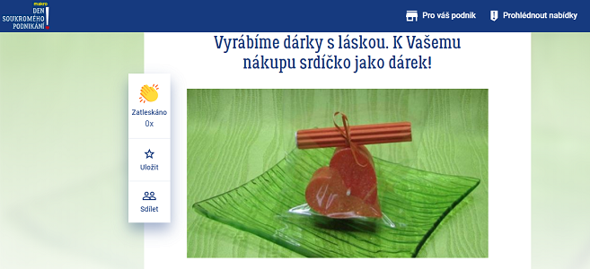 Den podnikání - mimořádná nabídka